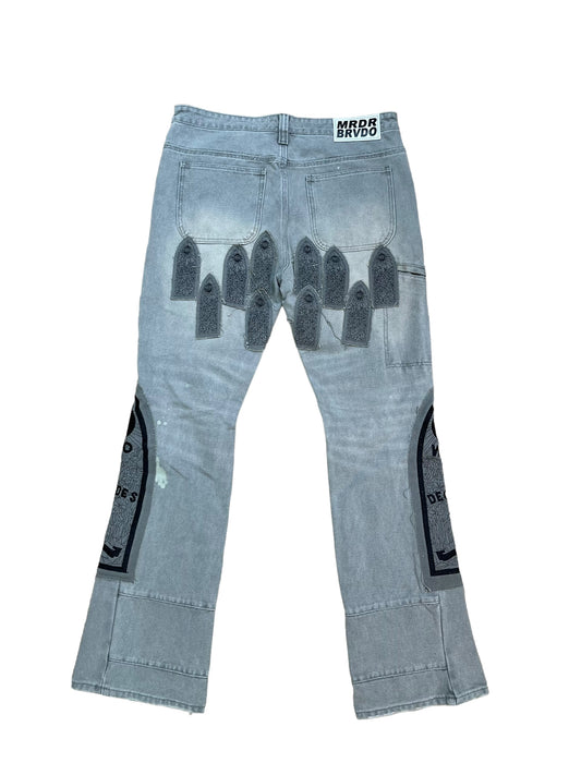 Who Decides War Patched Arch Embroidered Pant