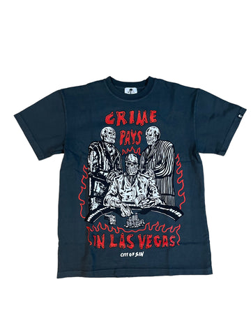 Warren Lotas Crime Pays Tee "Stone Washed"
