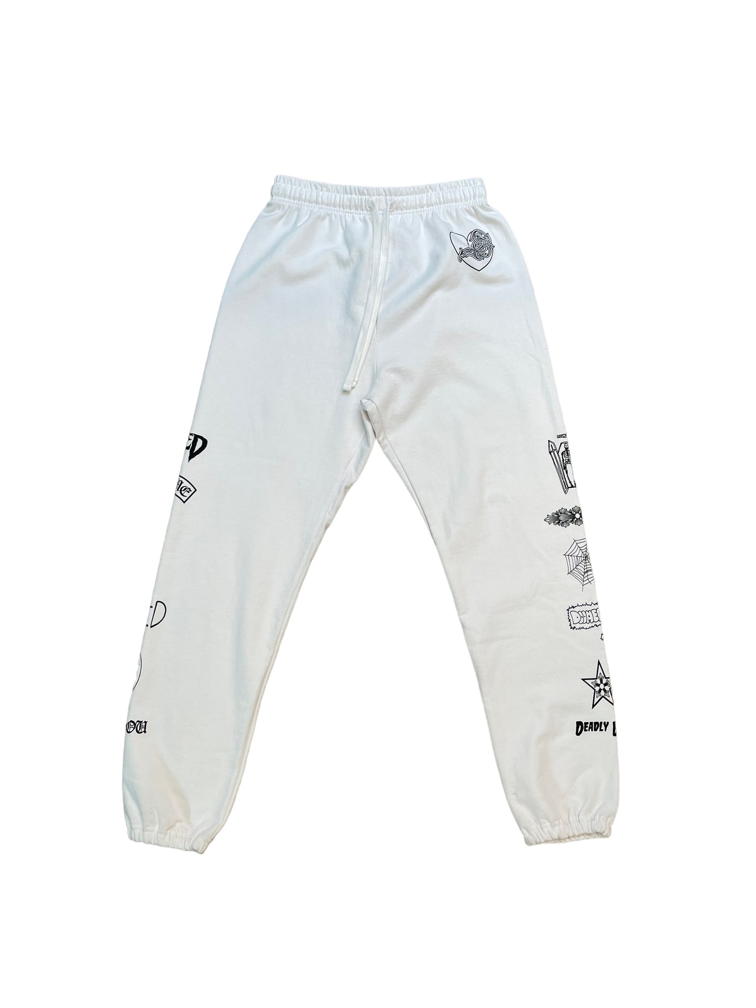 Chrome Hearts Deadly Doll Sweatpants "White"