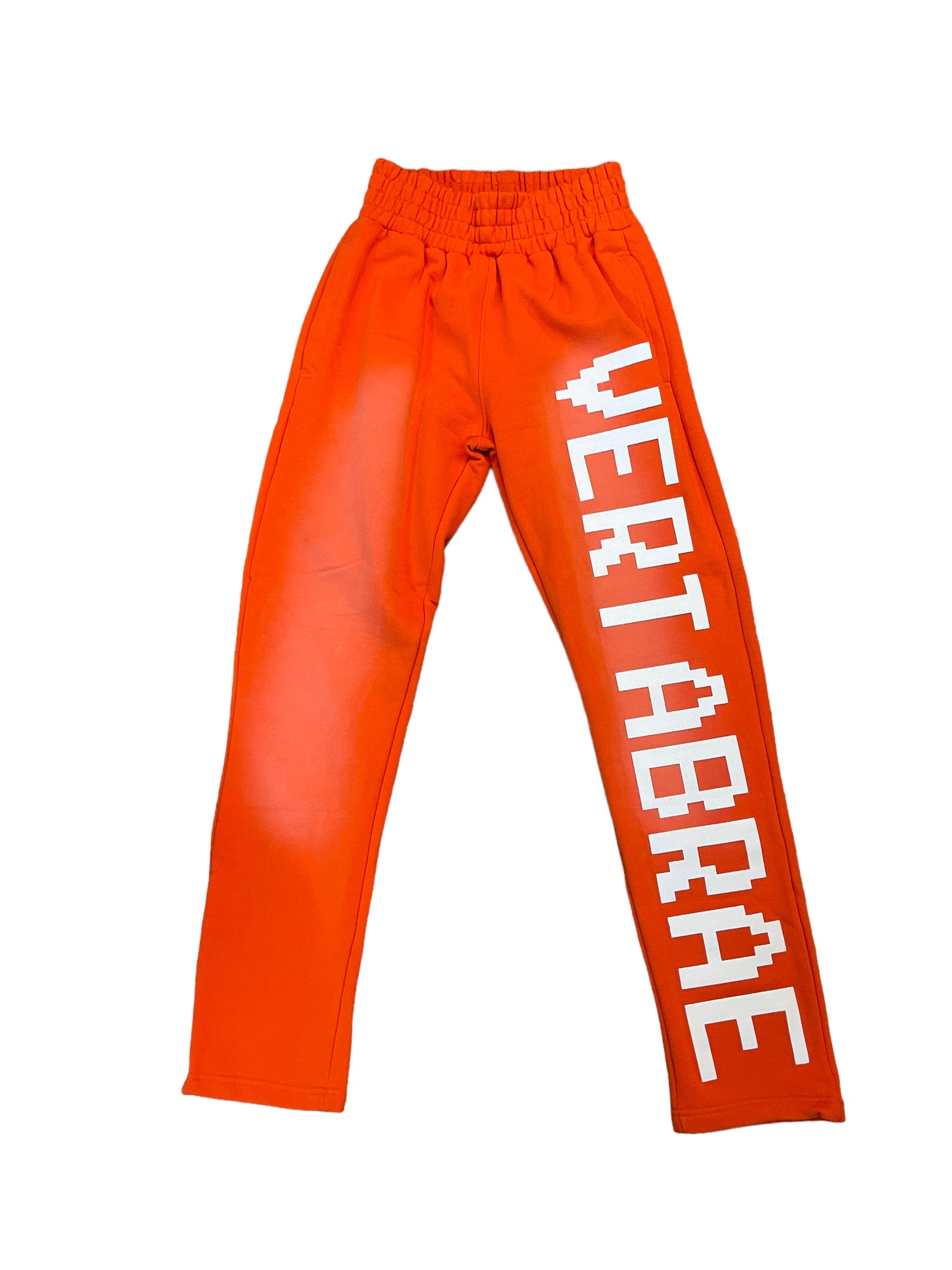 Vertabrae Sweatpants "Orange/White"