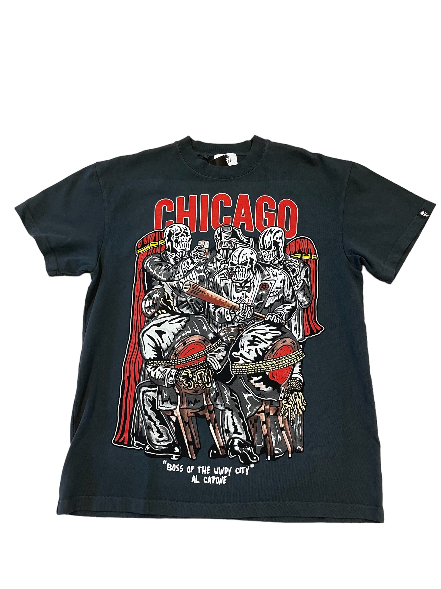 Warren Lotas Tee "Boss of The Windy City Stone-Washed"
