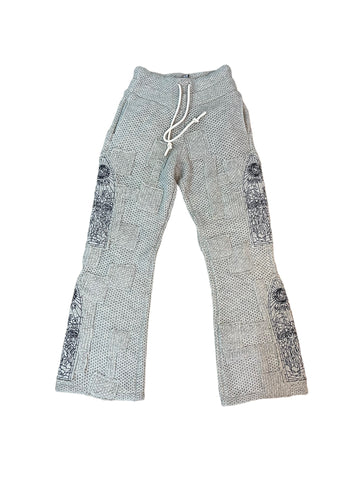 Who Decides War Waffle Knitted Sweatpants "Beige"