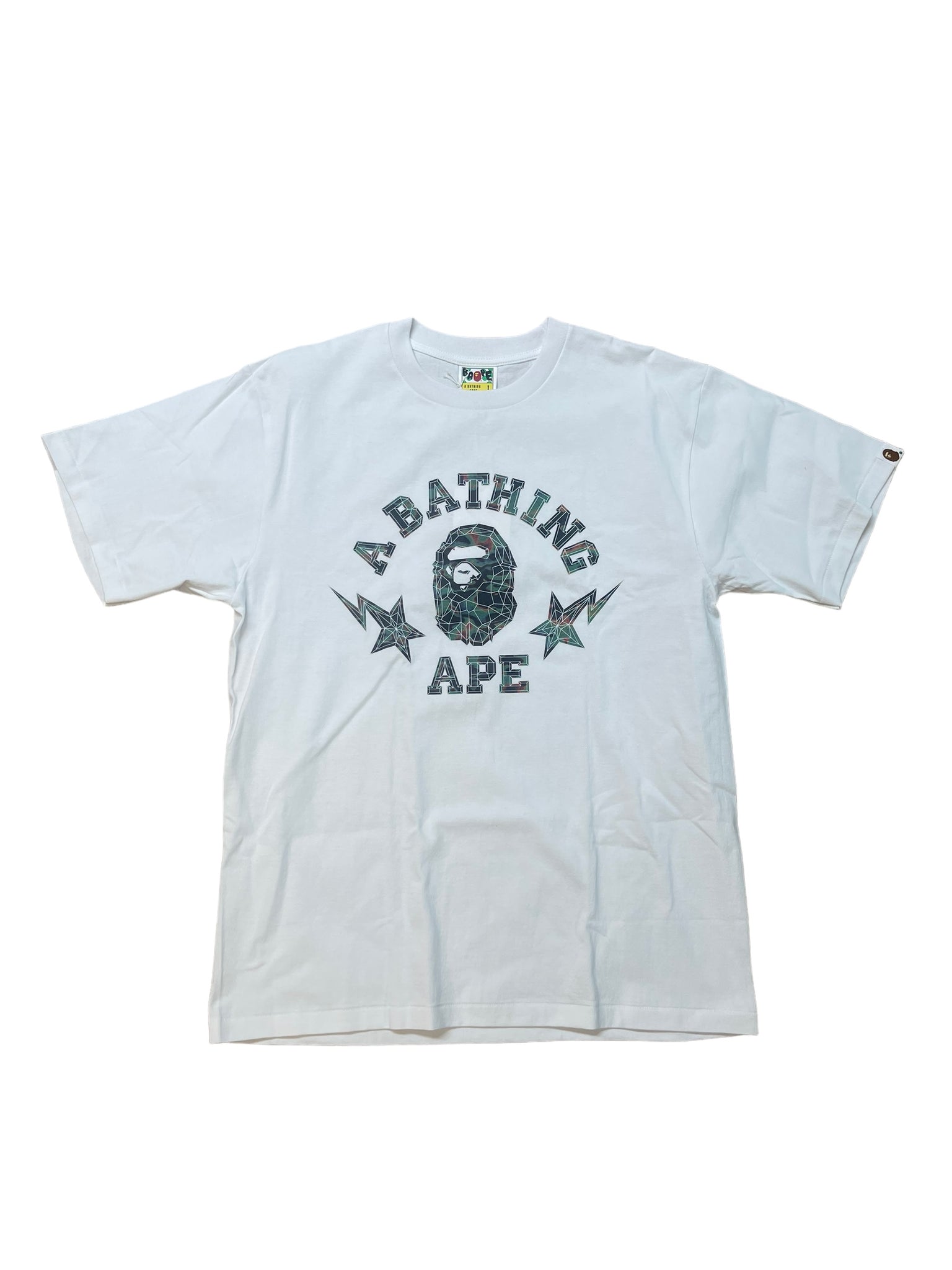 Bape Thermography Polygon College Tee "White"