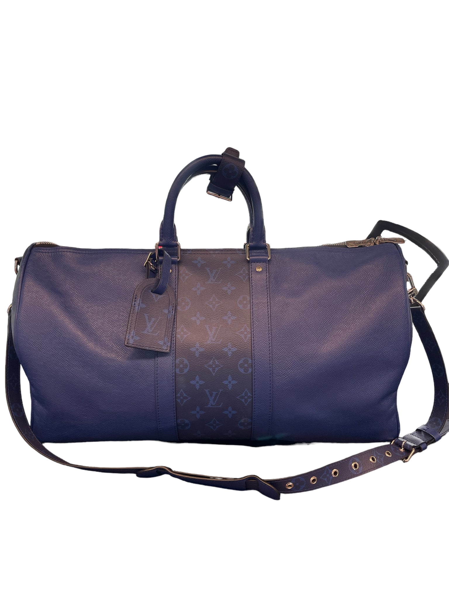 Louis Vuitton Monogram Duffle Bag "Blue"