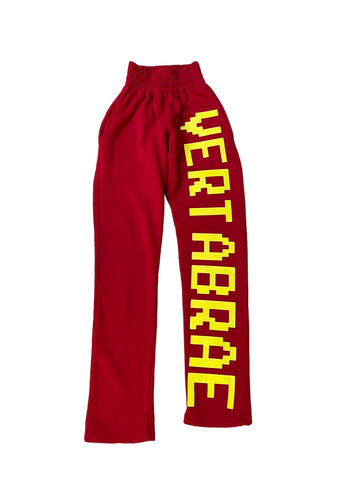 Vertabrae Single-Leg Sweatpants "Red/Yellow"