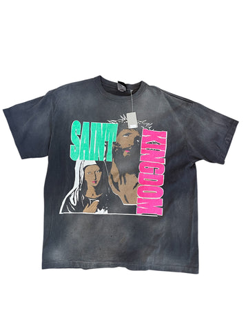 Saint Michael Kingdom Tee "Washed Black"