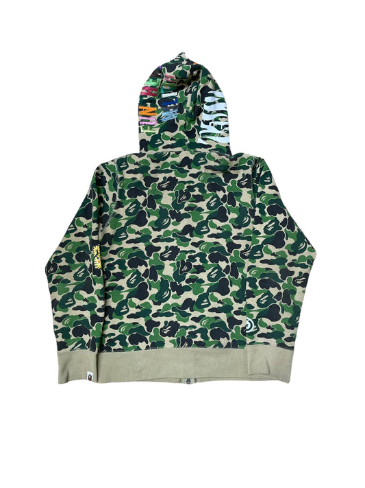Bape ABC Camo Tiger Full Zip Hoodie "Green" (Pre-Owned)