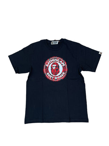 Bape Busy Works Tee "Black/Red"