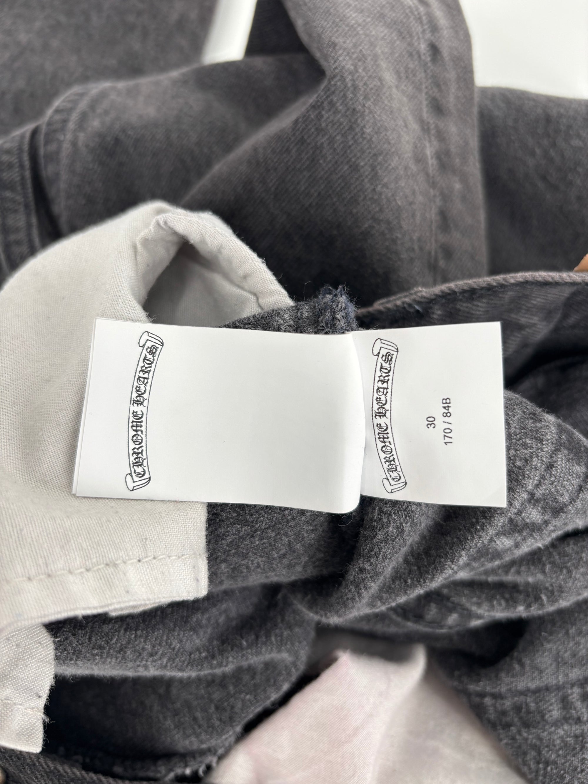 Chrome Hearts 15 Patch Vintage Levi Jeans Black Wash - Lightly Worn