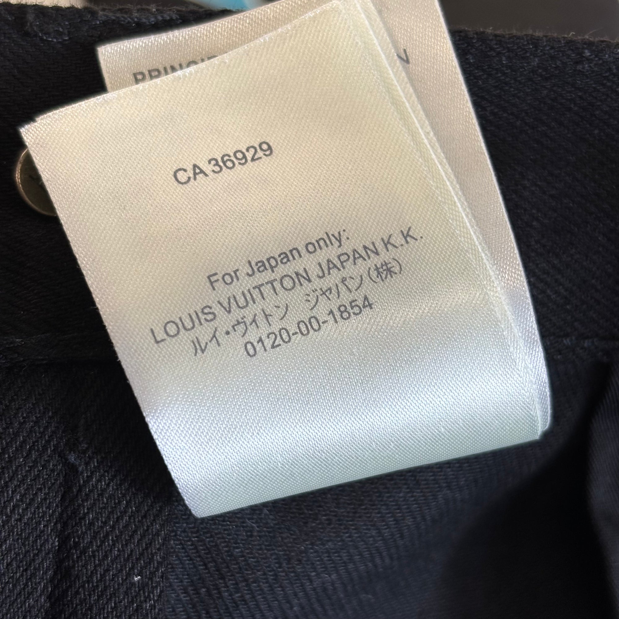 Louis Vuitton Racing Denim Multi Pocket Jeans Black - Like New