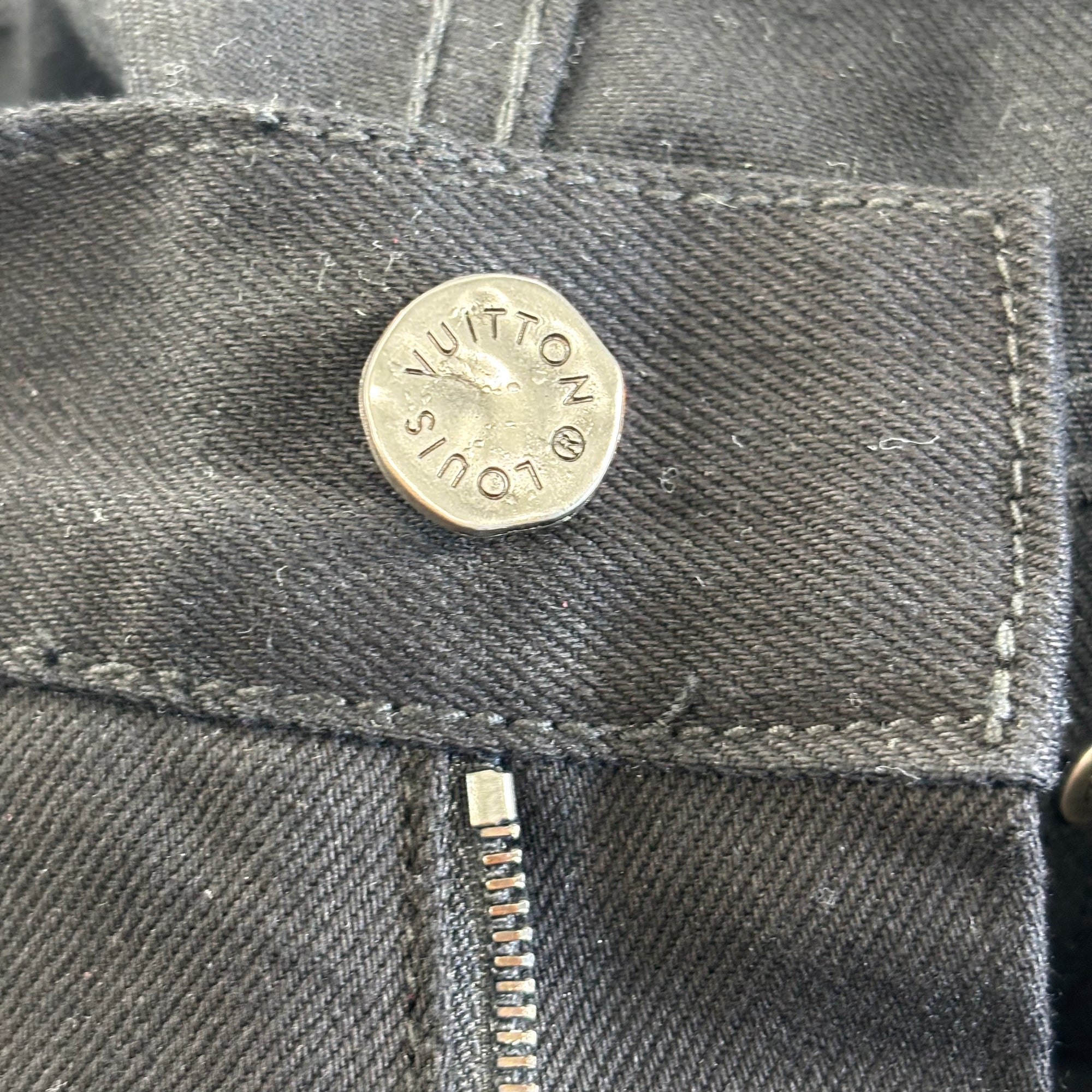 Louis Vuitton Racing Denim Multi Pocket Jeans Black - Like New