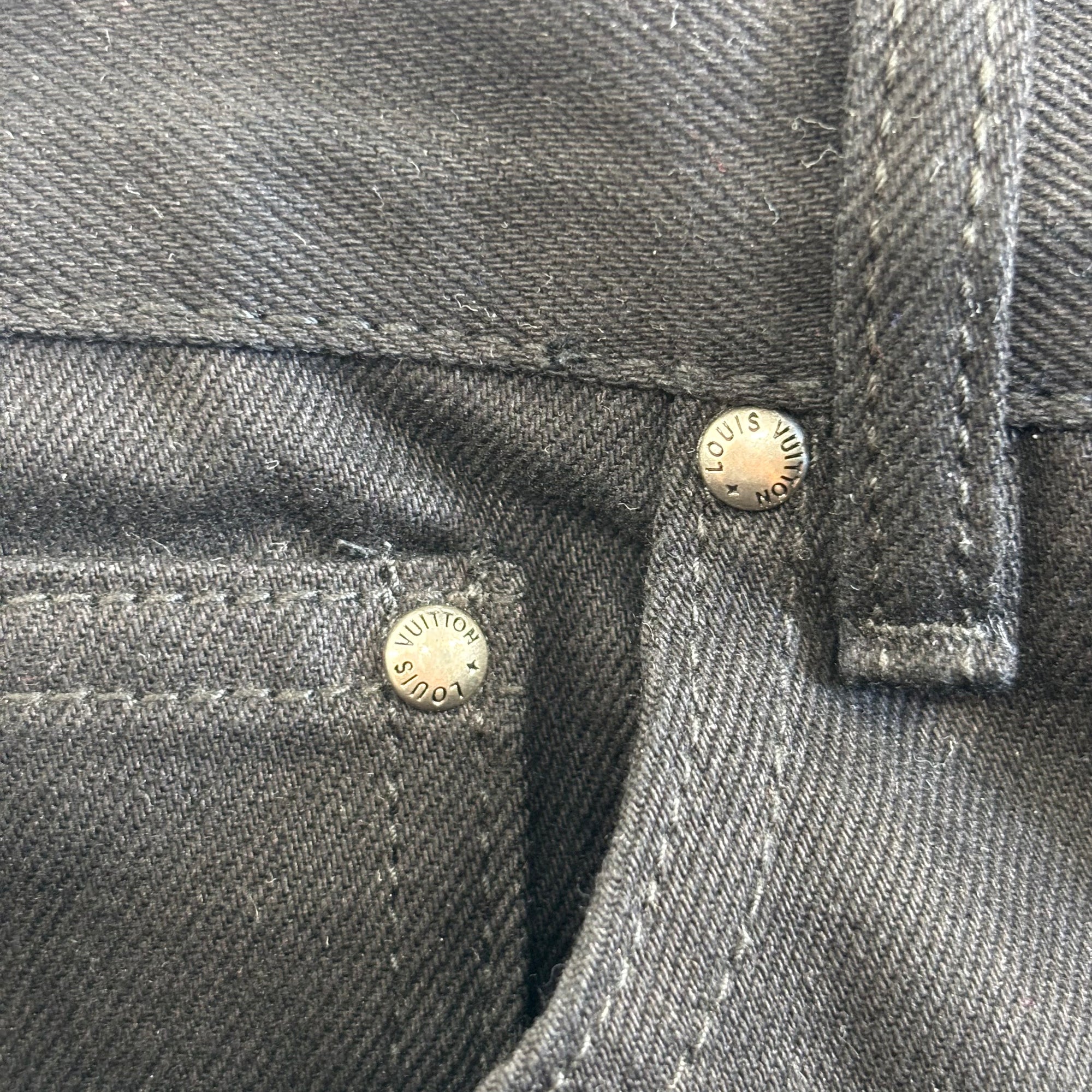 Louis Vuitton Racing Denim Multi Pocket Jeans Black - Like New