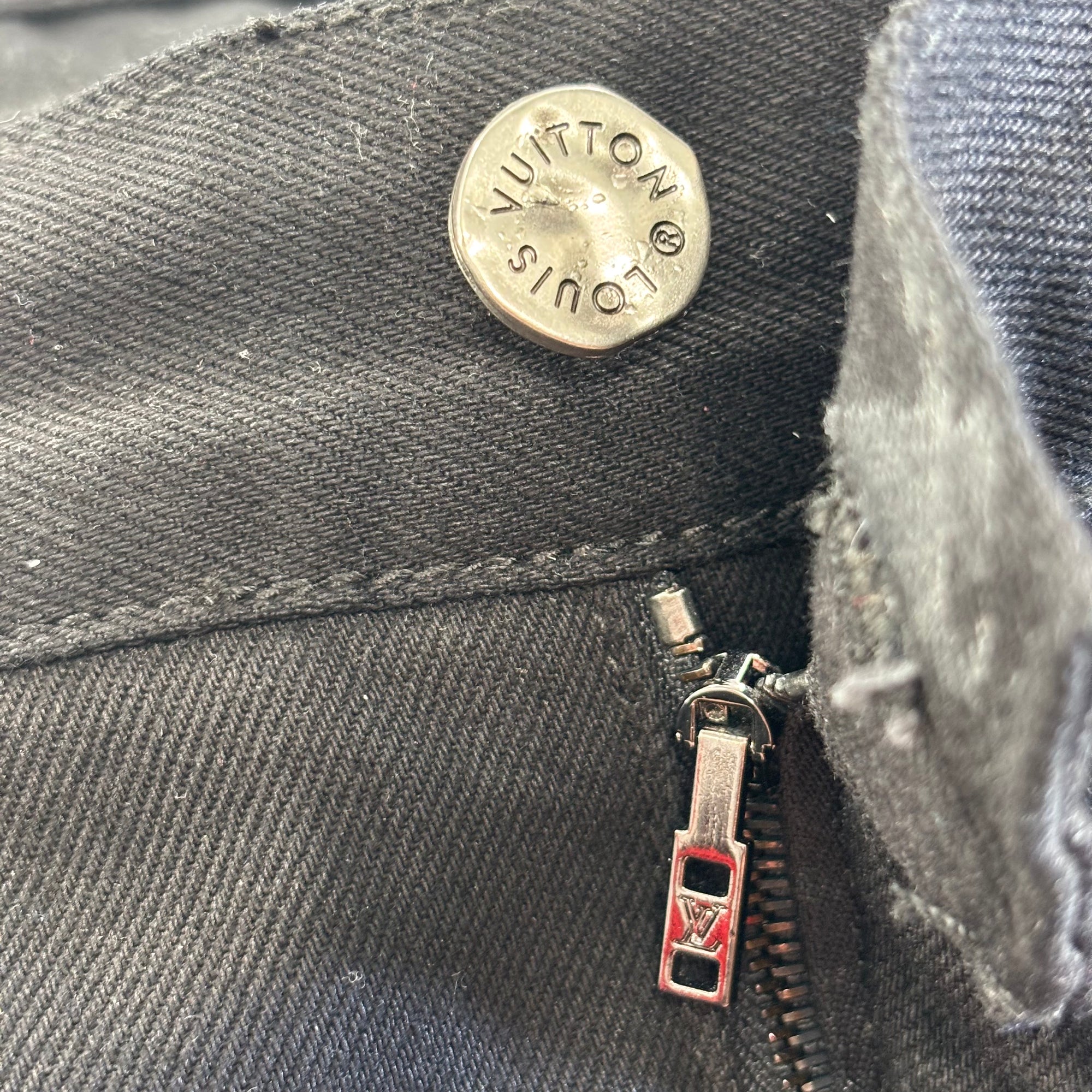 Louis Vuitton Racing Denim Multi Pocket Jeans Black - Like New