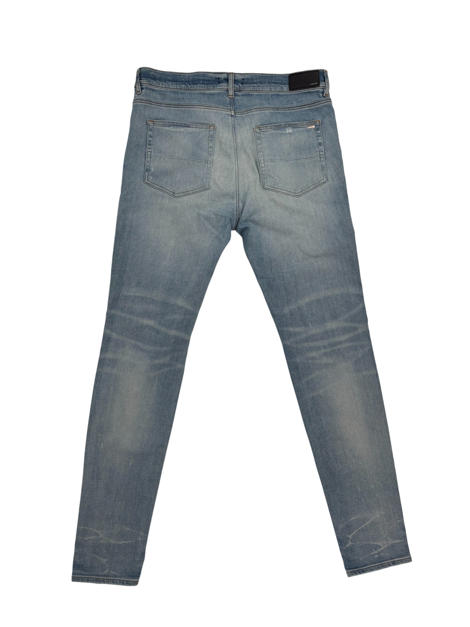 Amiri MX1 Jeans Black Bandana Patch - Lightly Worn