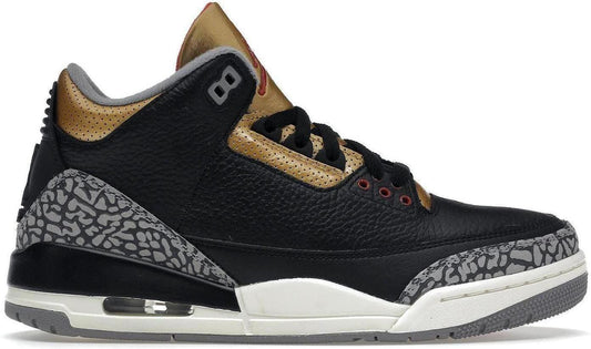 Jordan 3 Retro Black Cement Gold (Women's)