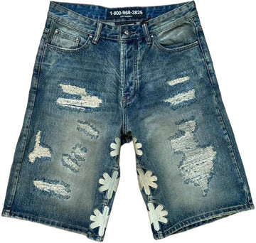 LOSTSHDWS DSTRY Denim Short "BONE'