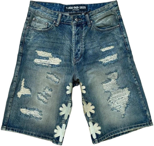 LOSTSHDWS DSTRY Denim Short "BONE'