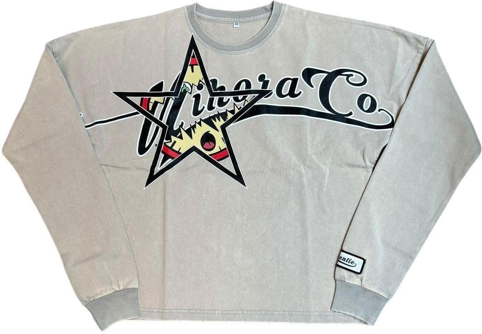 Mihora Acid Wash Longsleeve Tee "Grey"