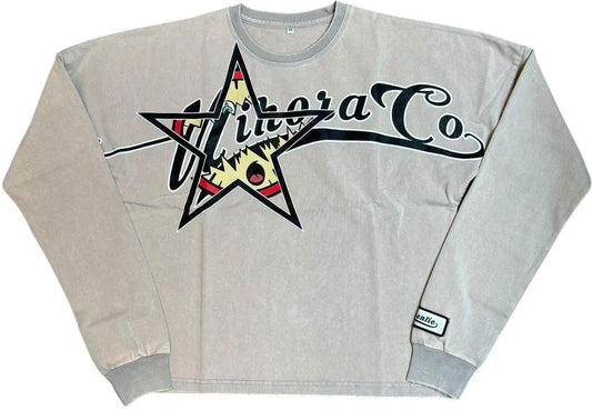 Mihora Acid Wash Longsleeve Tee "Grey"