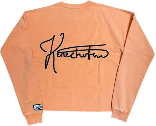 Mihora Acid Wash Longsleeve Tee "Orange"