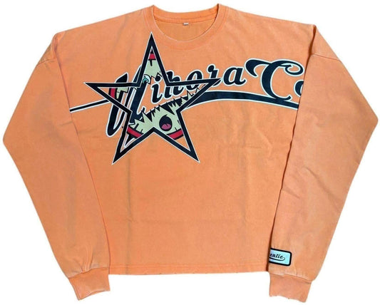 Mihora Acid Wash Longsleeve Tee "Orange"