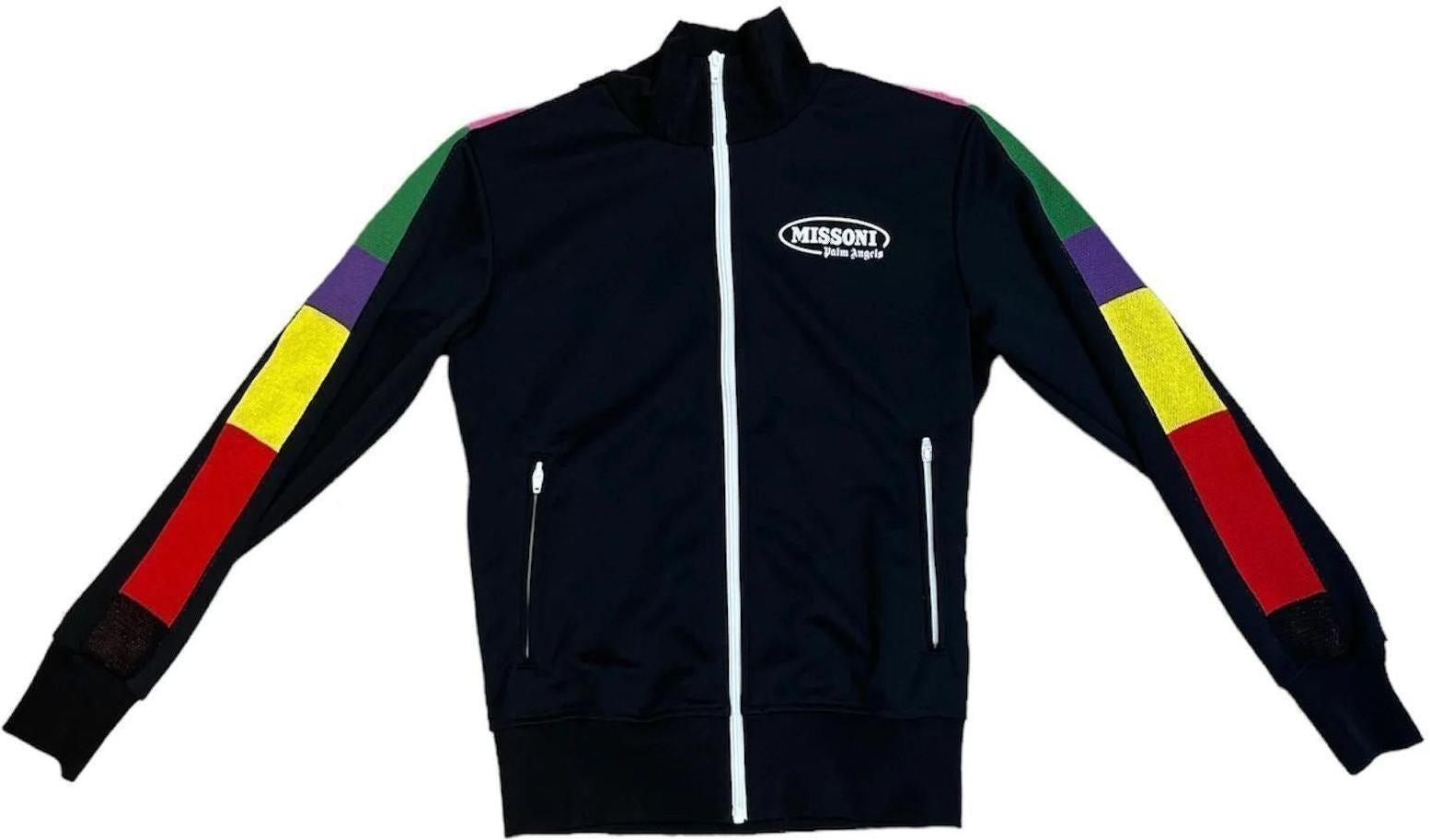Palm Angels Missoni Zip Up "Black"