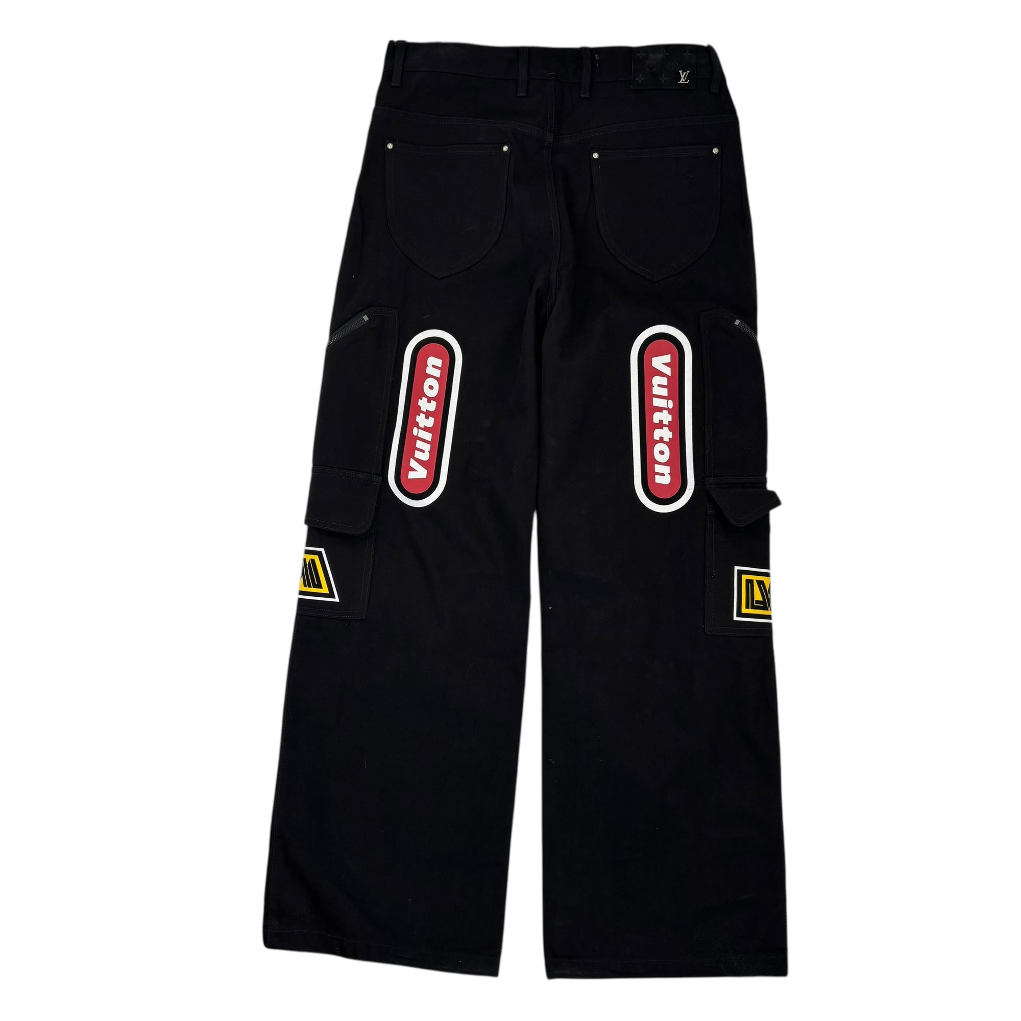 Louis Vuitton Racing Denim Multi Pocket Jeans Black - Like New