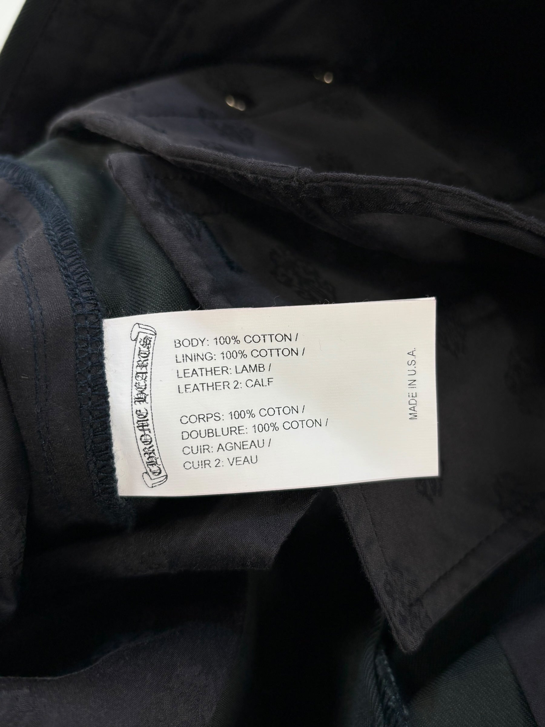 Chrome Hearts Chino Pants Red Black Blue Patches - Lightly Worn