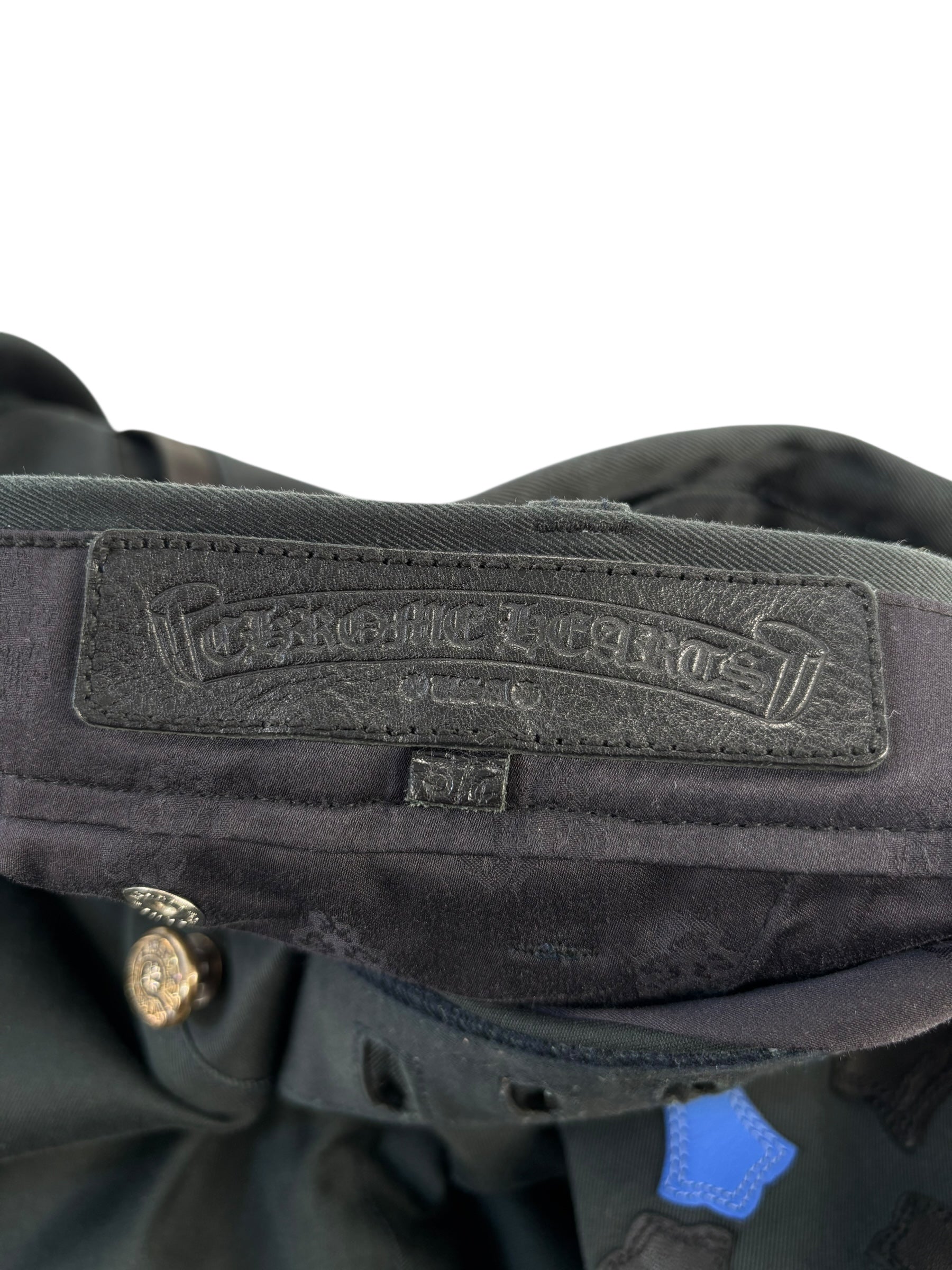 Chrome Hearts Chino Pants Red Black Blue Patches - Lightly Worn