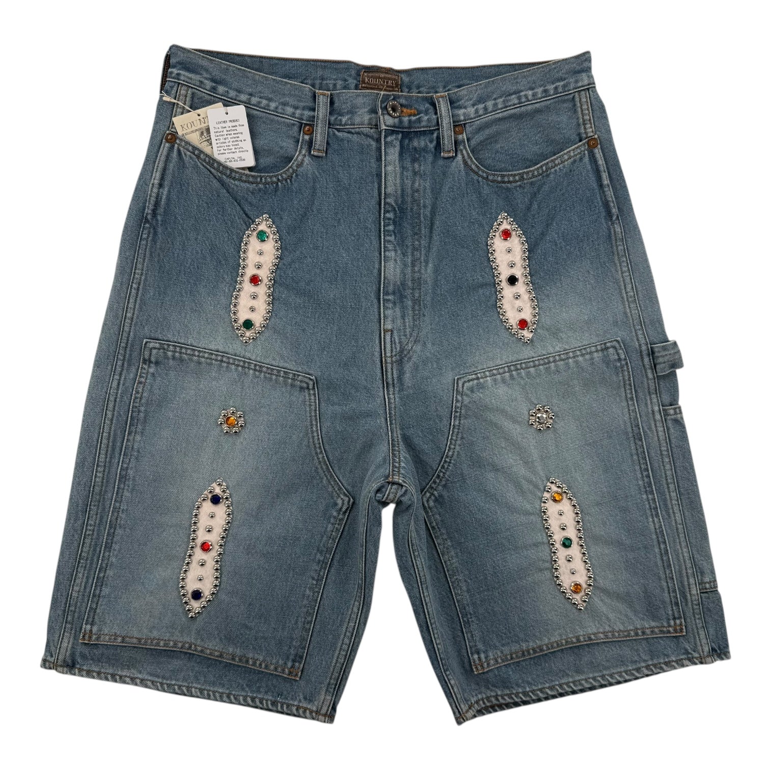 Kapital Jewel Carpenter Shorts Blue