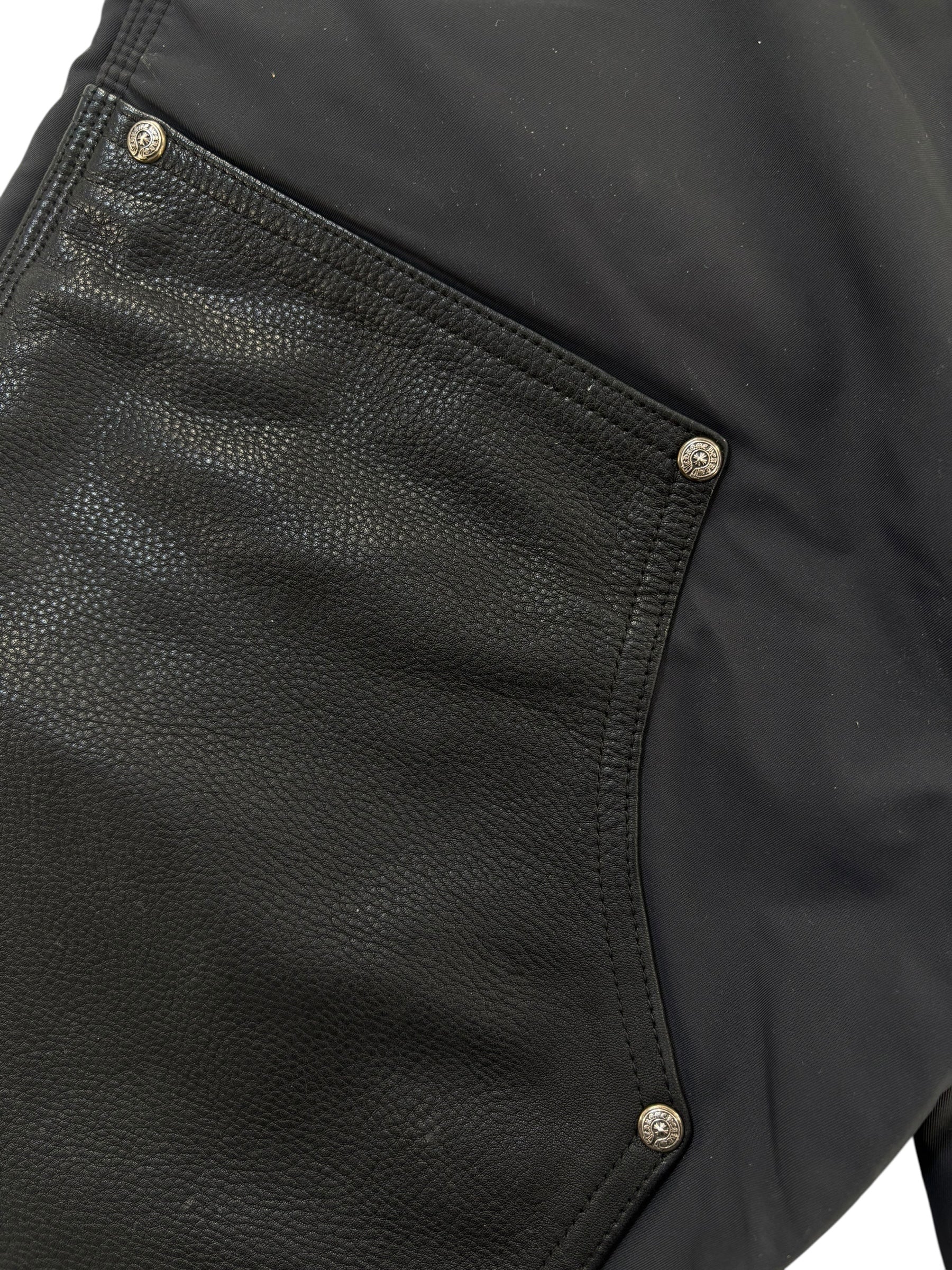 Chrome Hearts Single Patch Nylon Carpenter Shorts Black - Lightly Worn