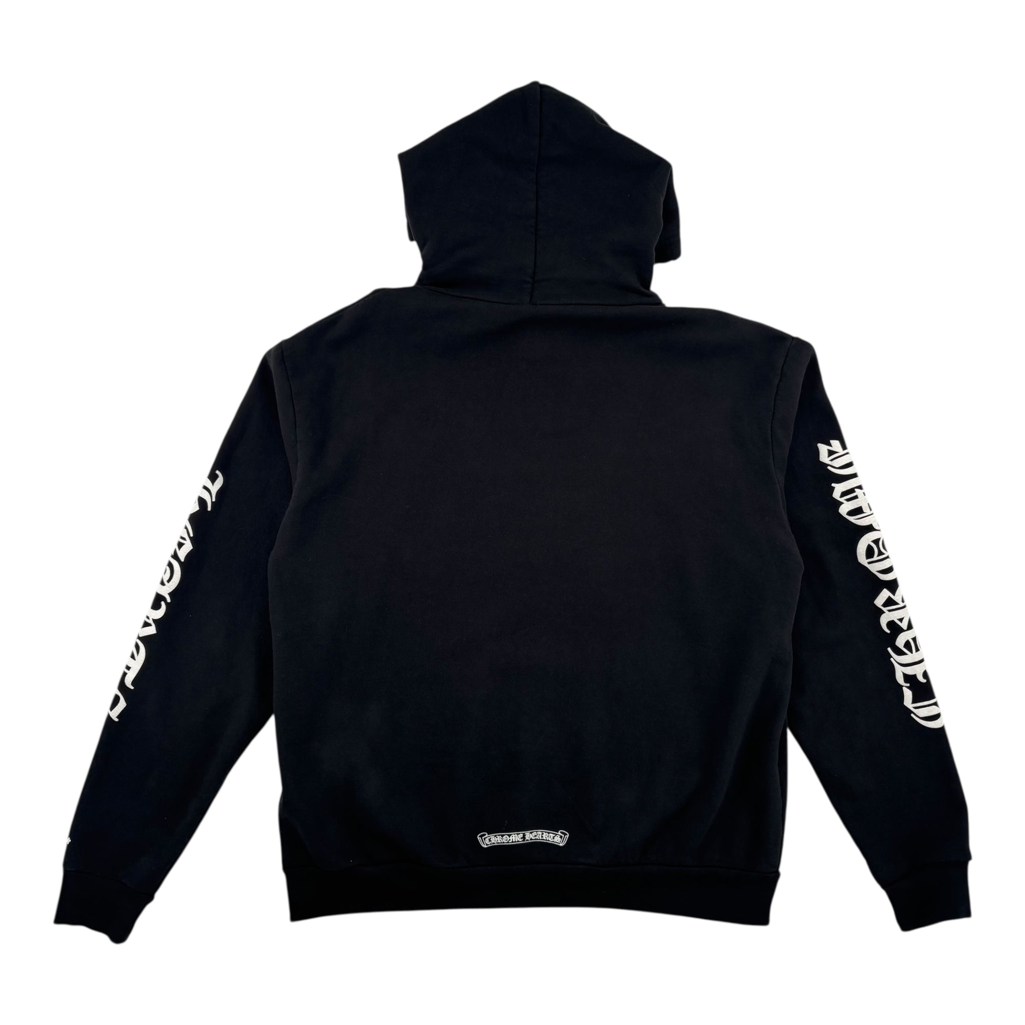 Chrome Hearts Vertical Letters Logo Hoodie &quot;Black&quot;