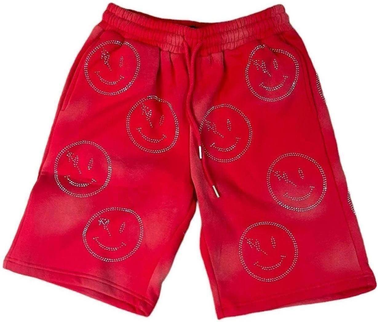 Retrovert Smiley Shorts &quot;Red&quot;