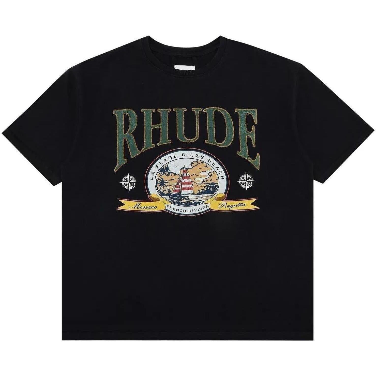 Rhude Monaco Regatta Tee "Black"