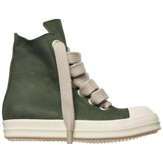 Rick Owens Jumbo Lace High "Green" - Lightly Worn
