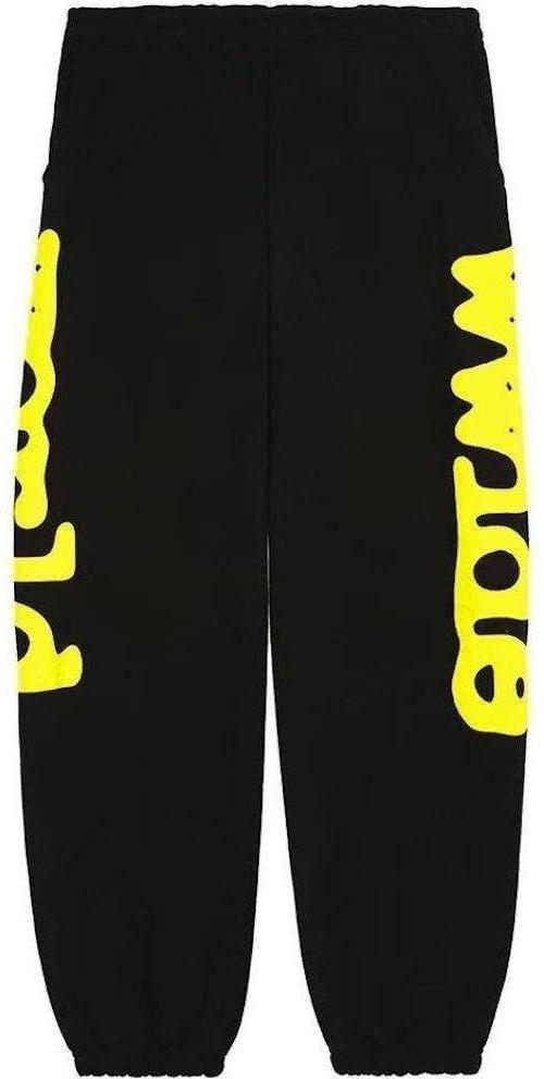 Sp5der Beluga Sweatpants Onyx/Yellow