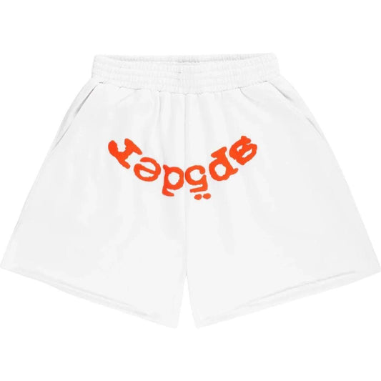 Sp5der OG Web V2 Sweatshort White