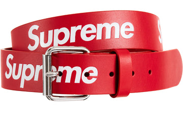 Supreme Leather Belt "Red"
