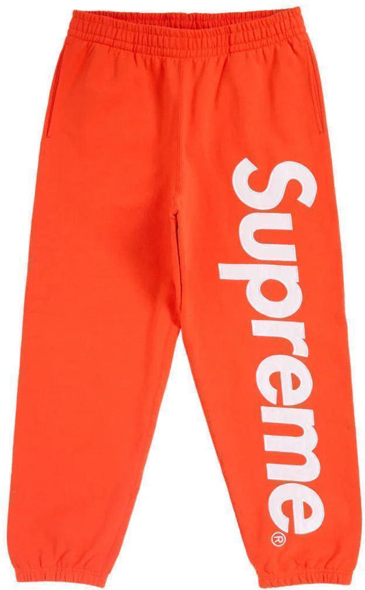 Supreme Satin Applique Sweatpant FW24 Bright Orange