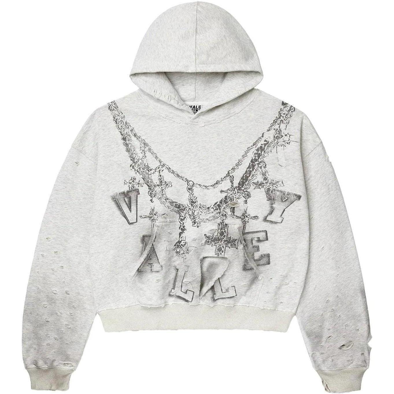 Vale Big Chain Hoodie Heather Gray