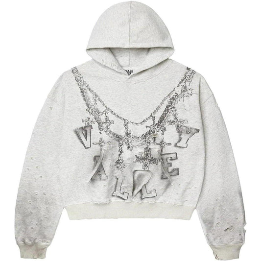 Vale Big Chain Hoodie Heather Gray