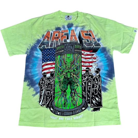 Warren Lotas Area 51 Tie Dye Tee "Green"