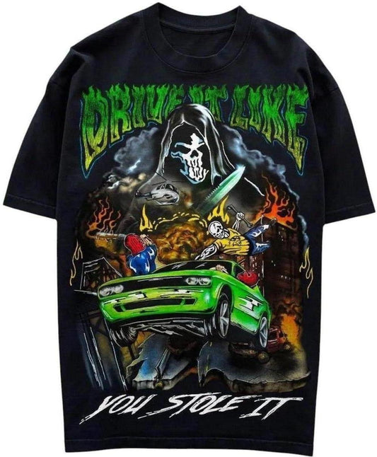 Warren Lotas Hellcat Gatekeeper Tee "Black/Green"