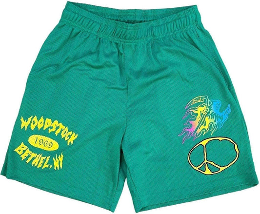 Warren Lotas Woodstock Mesh Shorts "Green"