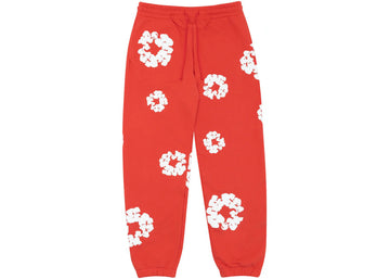 Denim Tears Cotton Wreath Sweatpants "Red"