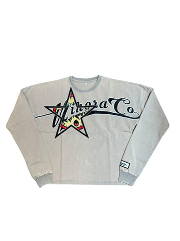 Mihora Acid Wash Longsleeve Tee "Grey"