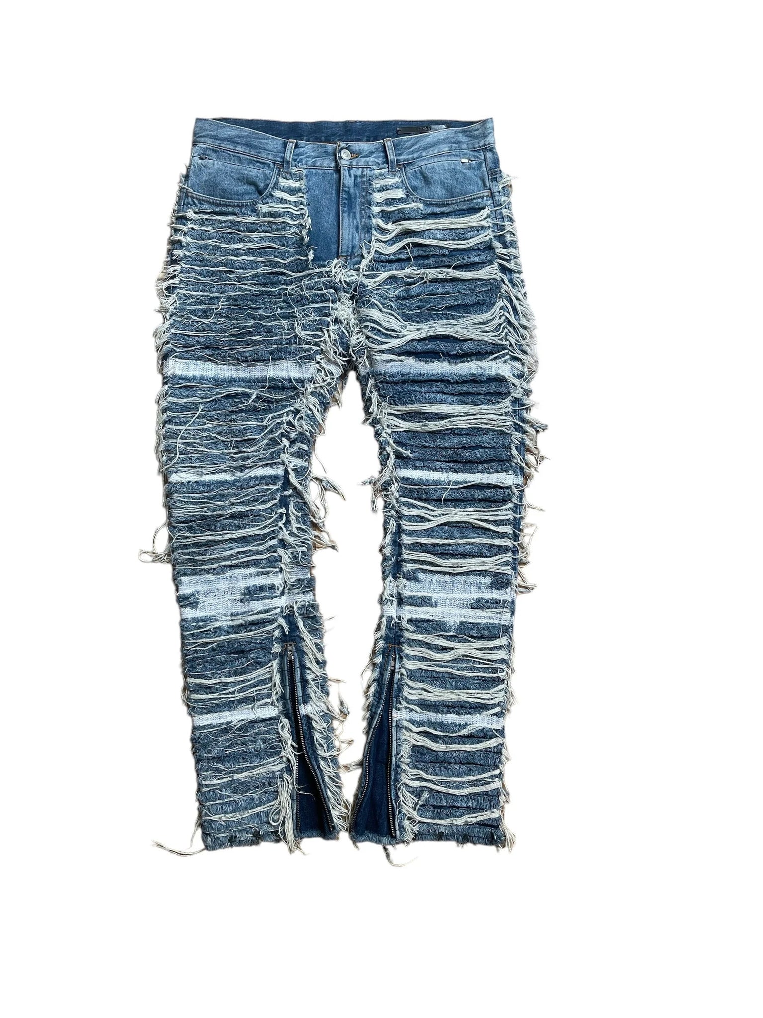 Alyx Blackmeans Frayed Jeans "Light Wash"