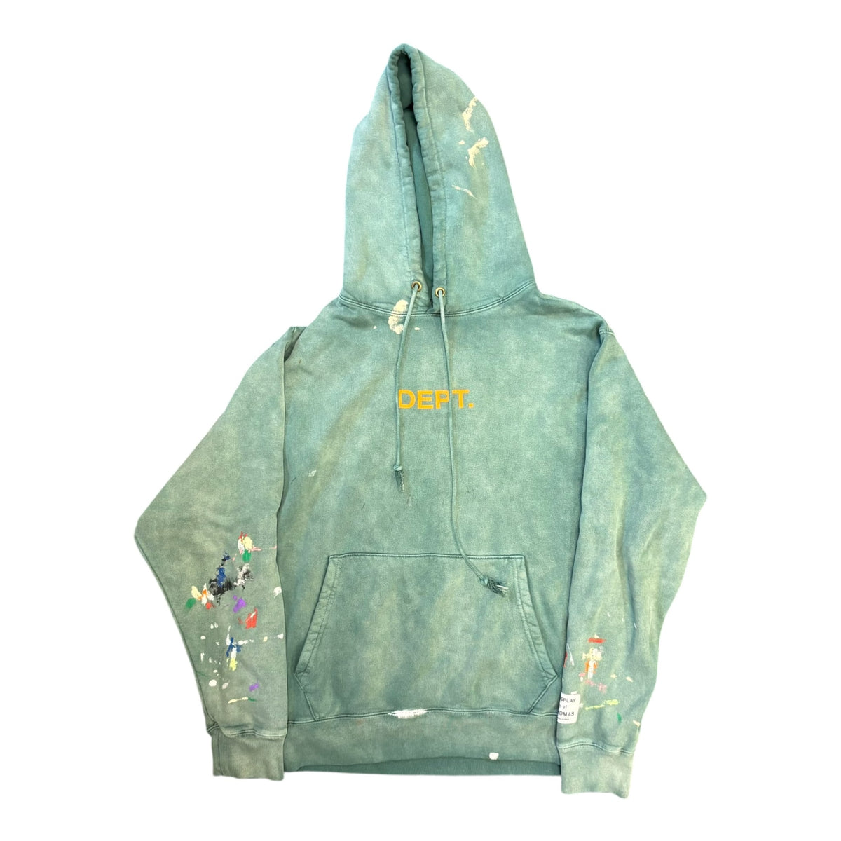 Gallery Dept. Logo Painted Hoodie Forest Green