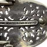 Chrome Hearts Silver Oval Cross Buckle & Belt Strap Black Accessory