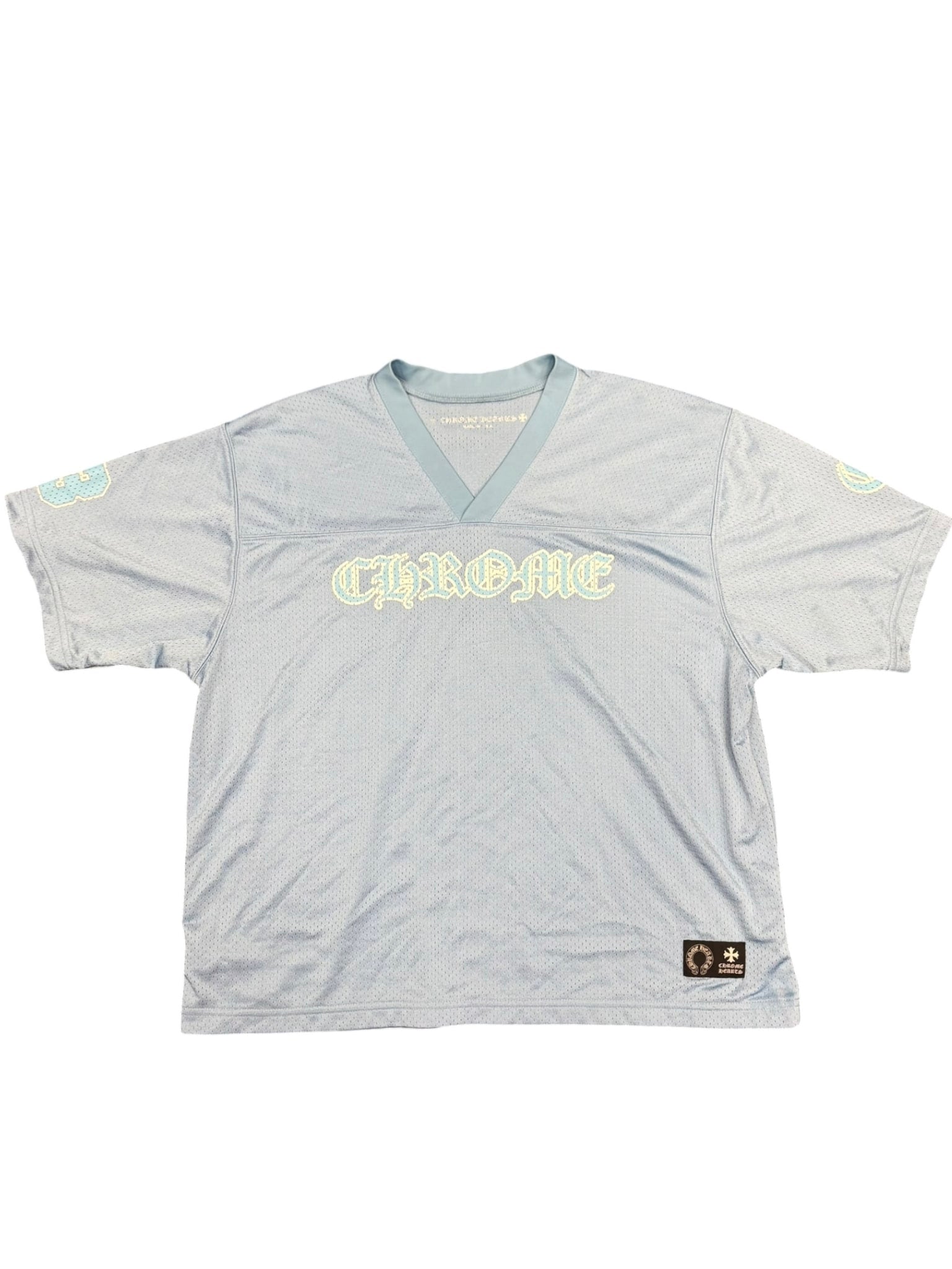 Chrome Hearts Mesh Short Sleeve Jersey Blue